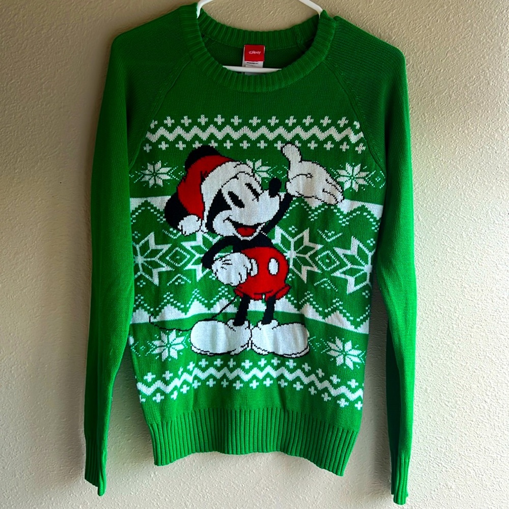 Brand New Mickey Mouse Christmas Sweater Size Small